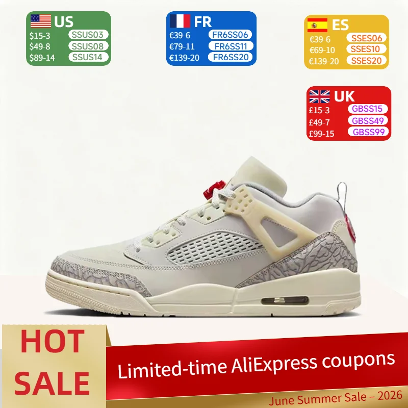 Nike Jordan Spizike Low Minimalist, stylish, versatile, casual, everyday athletic low-top cushioning basketball shoes FQ1759-100
Nike Jordan Spizike Low Minimalist, stylish, versatile, casual, everyday athletic low-top cushioning basketball shoes FQ1759-100