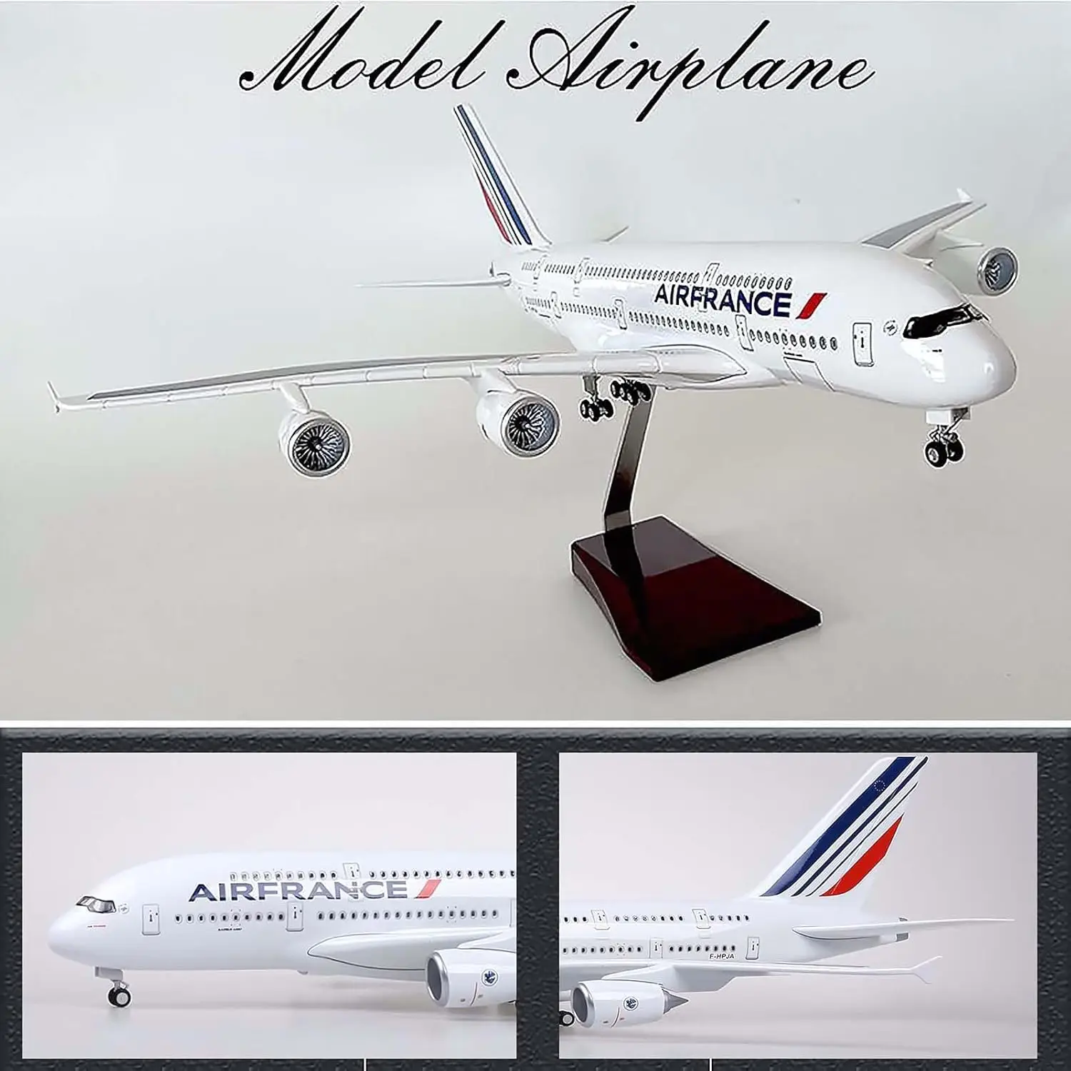 1/160 Scale 45cm A380 Plane Air France Airways Airplane Model With LED & Wheels Airbus Model Souvenir Resin Aircraft Decor
1/160 Scale 45cm A380 Plane Air France Airways Airplane Model With LED & Wheels Airbus Model Souvenir Resin Aircraft Decor