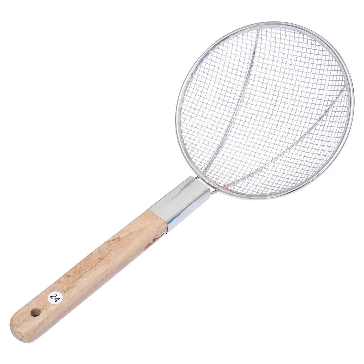Skimmer Ladle 24Cm Premium Stainless Steel Fine Mesh Strainer with Long Wooden Handle for Frying Foods Kitchen Utensil Tool
Skimmer Ladle 24Cm Premium Stainless Steel Fine Mesh Strainer with Long Wooden Handle for Frying Foods Kitchen Utensil Tool
