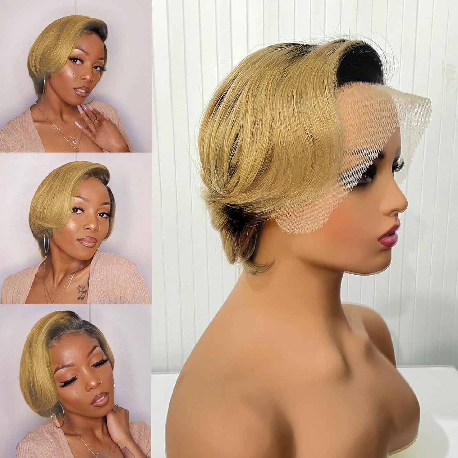 Pixie Cut Wig Human Hair 13x4x1 Lace Front Wigs 6 inch Glueless Wigs Pre Plucked Short Straight Bob Wigs for Black Women
Pixie Cut Wig Human Hair 13x4x1 Lace Front Wigs 6 inch Glueless Wigs Pre Plucked Short Straight Bob Wigs for Black Women