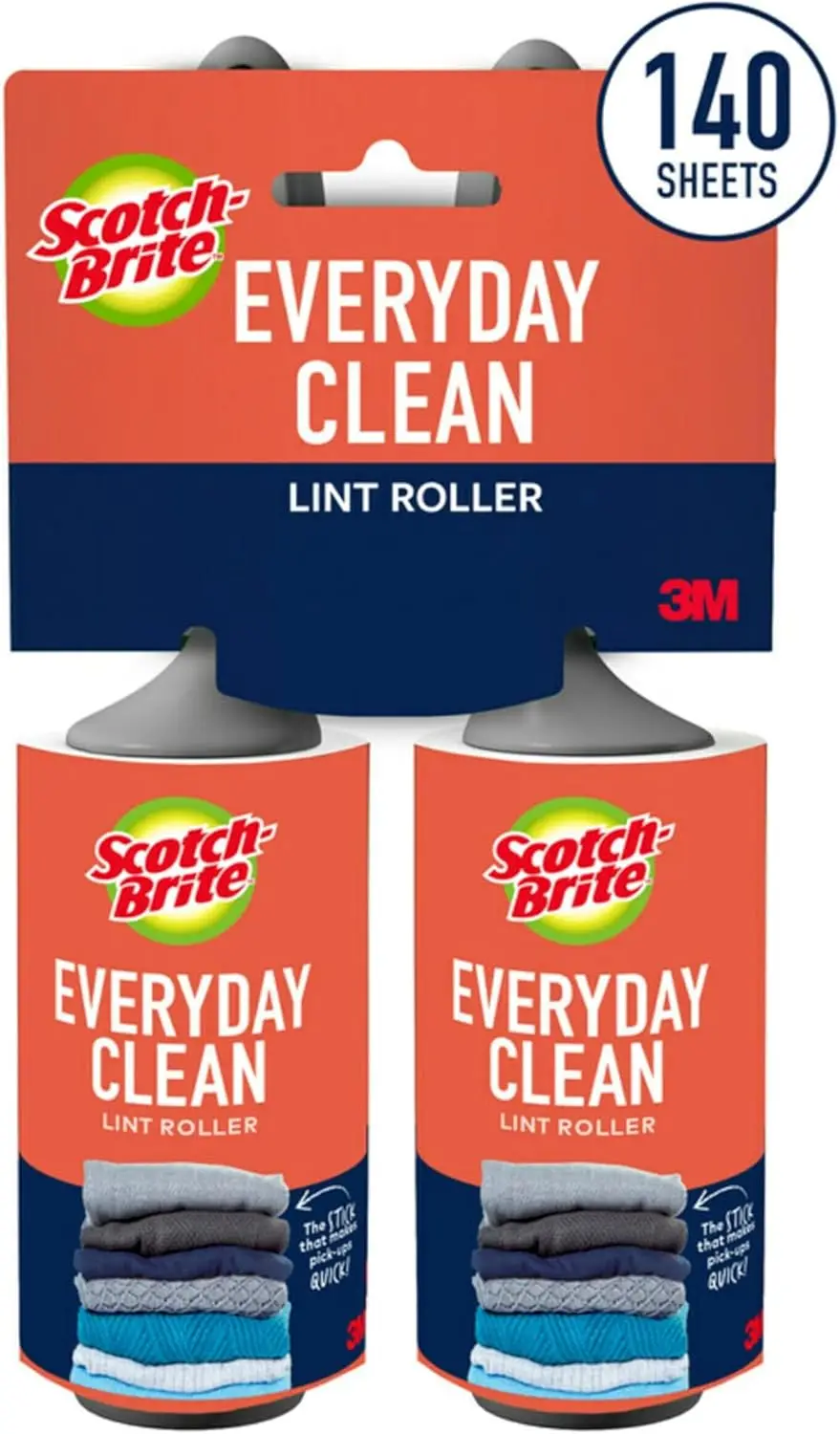 Lint Roller for Pet Hair, 2 Refills, 112 Sheets, Strong Adhesive, Easy Clean
Lint Roller for Pet Hair, 2 Refills, 112 Sheets, Strong Adhesive, Easy Clean