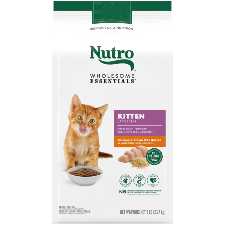 Wholesome Essentials Kitten Dry Cat Food, Chicken and Brown Rice Recipe, 5 Lbs.
Wholesome Essentials Kitten Dry Cat Food, Chicken and Brown Rice Recipe, 5 Lbs.