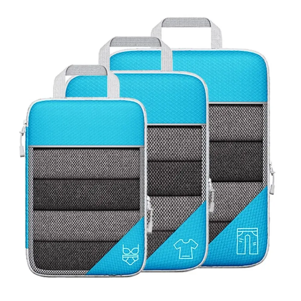 Portable Compression Packing Cubes Compressible Large Capacity Luggage Storage Bags Set Waterproof Foldable
Portable Compression Packing Cubes Compressible Large Capacity Luggage Storage Bags Set Waterproof Foldable