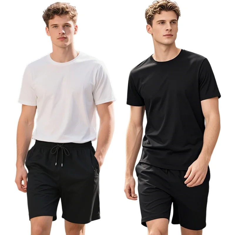 Men T-shirt&shorts Set Spring Summer Urban Casual O-neck Tees Walking Shorts Spring Summer Sporty Short Tracksuits Men's Clothes
Men T-shirt&shorts Set Spring Summer Urban Casual O-neck Tees Walking Shorts Spring Summer Sporty Short Tracksuits Men's Clothes