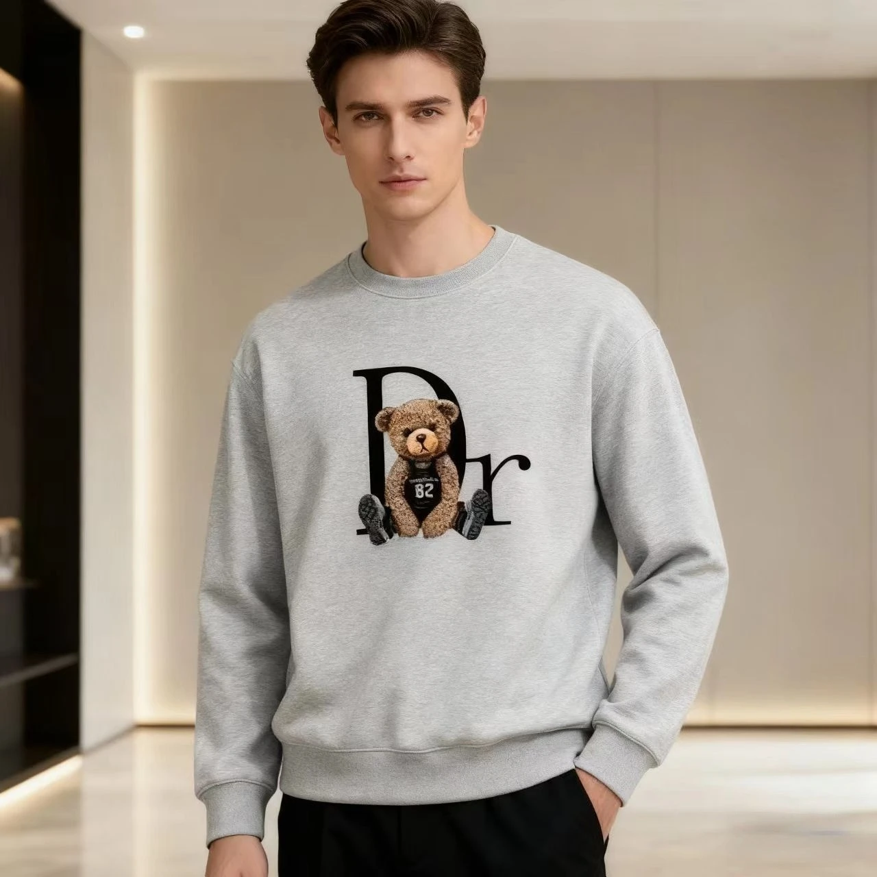Bear Graphic Printing Autumn and Winter Cotton Men's and Women's Sweatshirts Outdoor Sports Leisure Fashion Trend Clothing
Bear Graphic Printing Autumn and Winter Cotton Men's and Women's Sweatshirts Outdoor Sports Leisure Fashion Trend Clothing