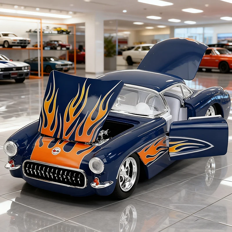 JADA 1:24 Corvette 1957 Alloy Car Diecasts & Toy Vehicles Car Model Miniature Scale Model Car For Children
JADA 1:24 Corvette 1957 Alloy Car Diecasts & Toy Vehicles Car Model Miniature Scale Model Car For Children