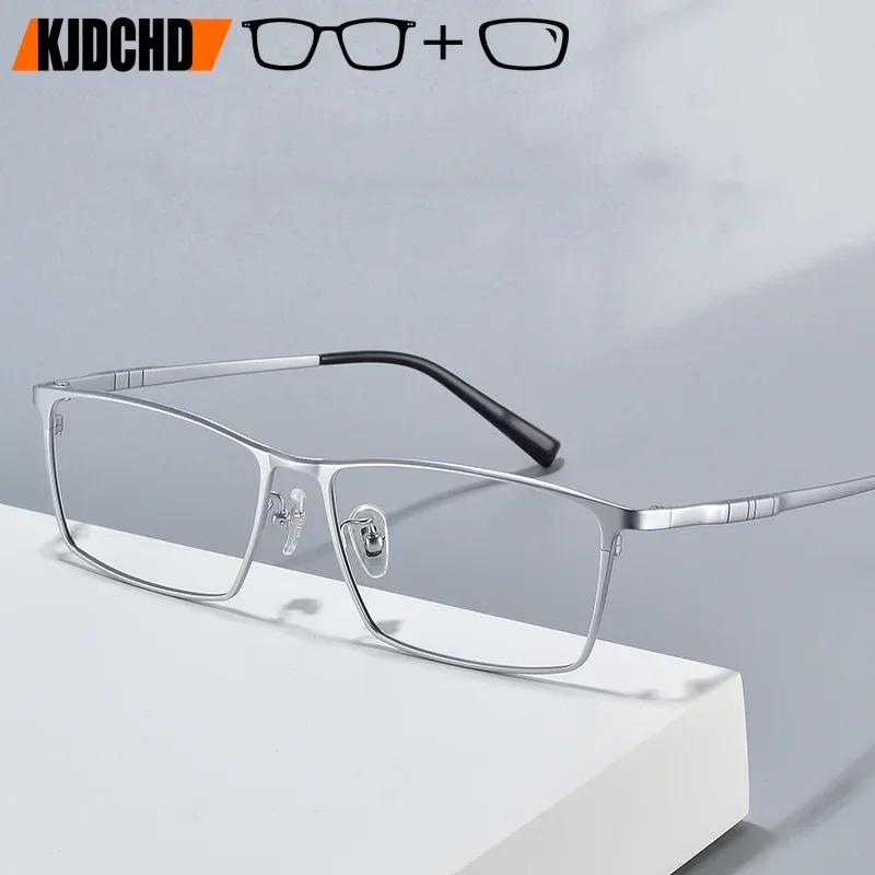 Titanium Progressive Full Rim Eyeglasses Big Face Men Suare Optical Prescription Custom Multifocal Myopia Hyperopia Male Eyewear
Titanium Progressive Full Rim Eyeglasses Big Face Men Suare Optical Prescription Custom Multifocal Myopia Hyperopia Male Eyewear