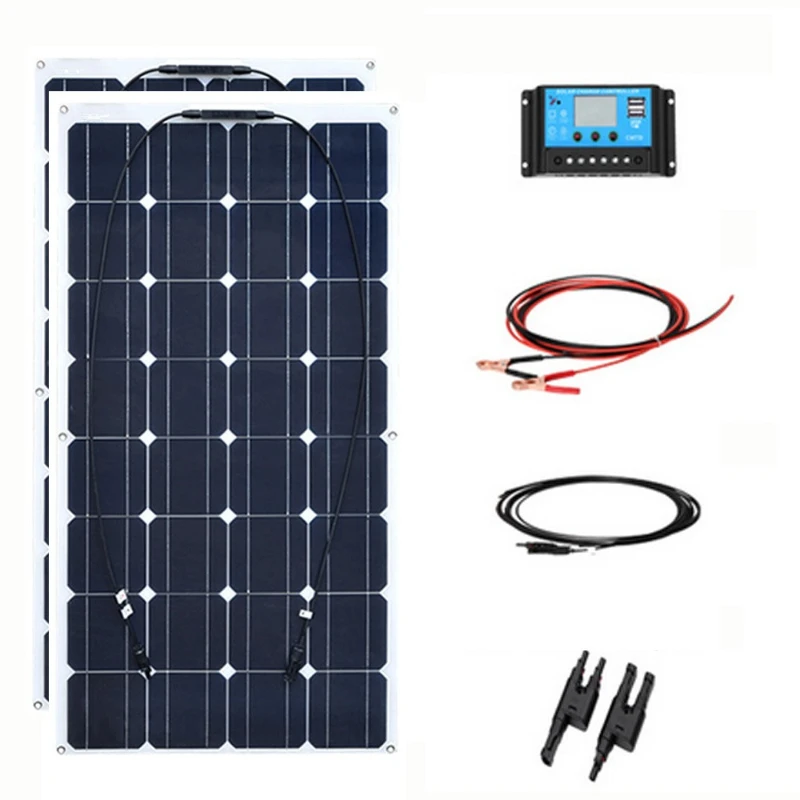 600W Flexible Solar Panel Kit 12V RV Outdoor Yacht Roof Photovoltaic Power Station Kit
600W Flexible Solar Panel Kit 12V RV Outdoor Yacht Roof Photovoltaic Power Station Kit