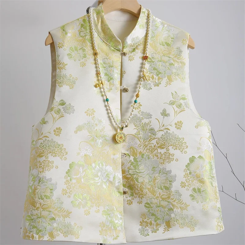 Стеганый жилет, женские жилеты, ранняя осень, новый китайский жилет, весенний новый парчовый жаккардовый китайский ветровой жилет, женское весеннее молодежное пальто
Стеганый жилет, женские жилеты, ранняя осень, новый китайский жилет, весенний новый парчовый жаккардовый китайский ветровой жилет, женское весеннее молодежное пальто