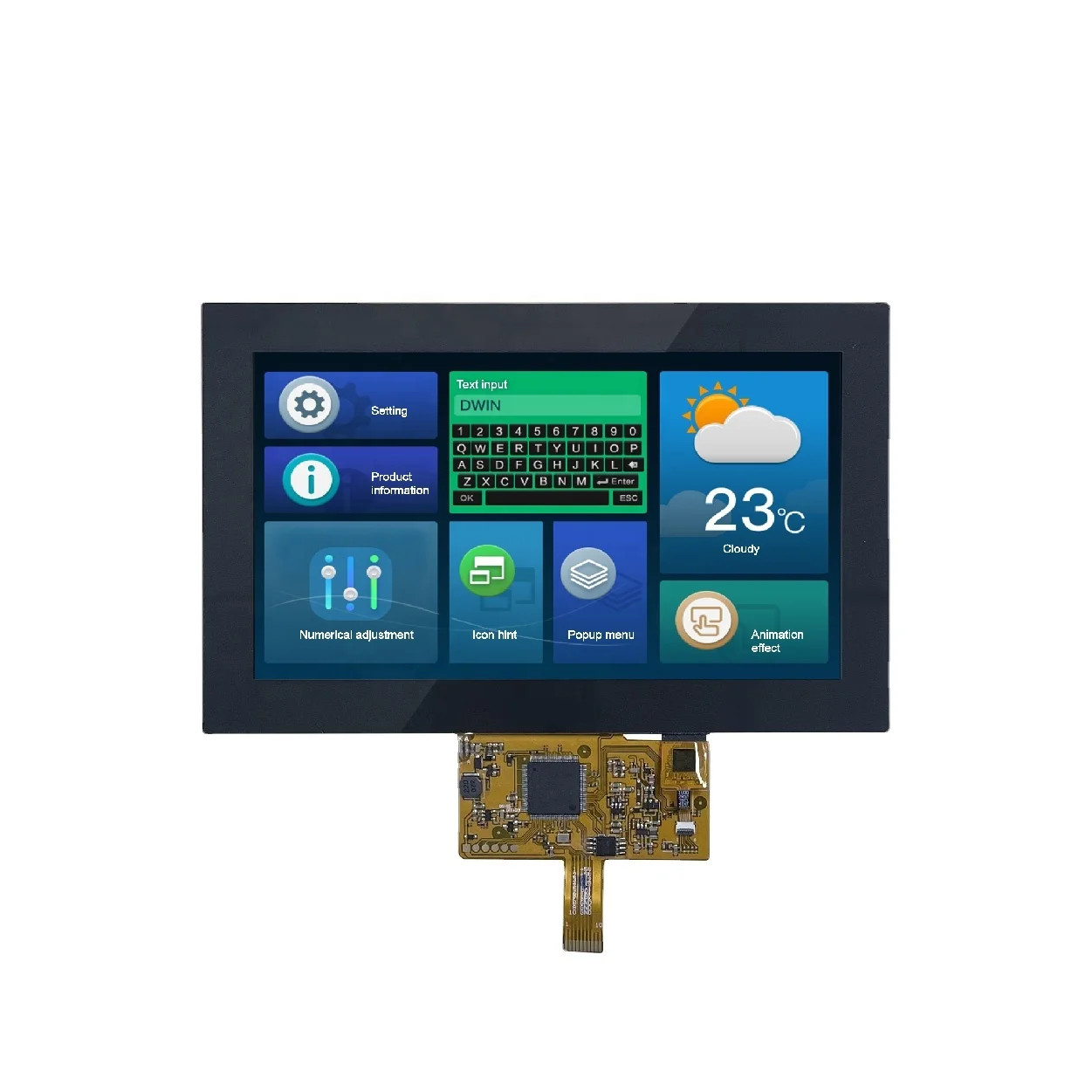 2026 DWIN 7 Inch 800*480 TFT LCD Module TDisplay Touch Panel Smart Serial Port TTL Capacitive Touch Screen with STM ESP32
2026 DWIN 7 Inch 800*480 TFT LCD Module TDisplay Touch Panel Smart Serial Port TTL Capacitive Touch Screen with STM ESP32