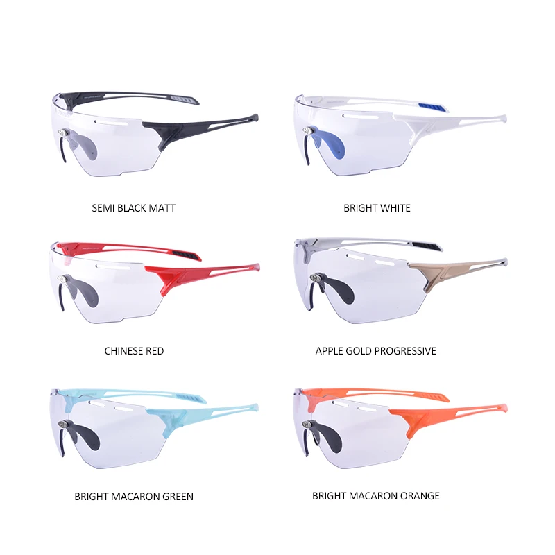 Electrochromic Photochromic Running Eyewear UV400 Windproof Outdoor Cycling Custom Sport Sunglasses
Electrochromic Photochromic Running Eyewear UV400 Windproof Outdoor Cycling Custom Sport Sunglasses