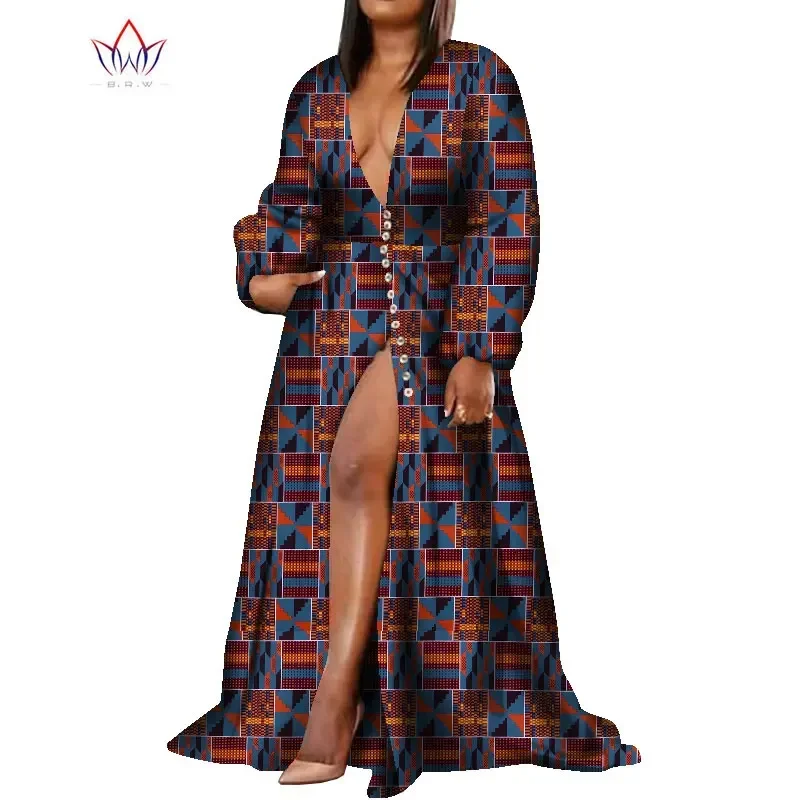 BintaRealWax African Dresses for Women Dashiki Deep V-neck Dress for Party Bazin Rich Spit African Wax Print Dresses WY8099
BintaRealWax African Dresses for Women Dashiki Deep V-neck Dress for Party Bazin Rich Spit African Wax Print Dresses WY8099