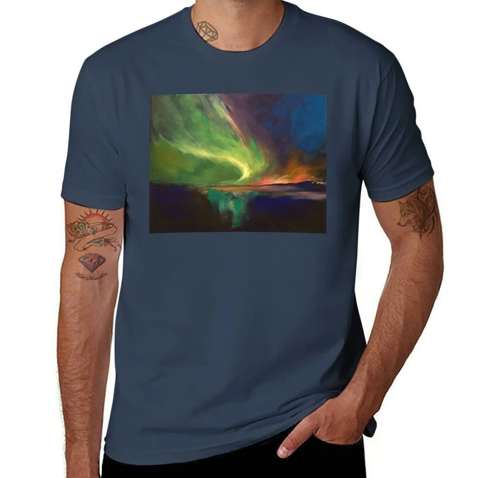 Aurora Borealis T-Shirt summer tops Luxury man valentines boutique clothes quick-drying t shirts for men cotton
Aurora Borealis T-Shirt summer tops Luxury man valentines boutique clothes quick-drying t shirts for men cotton