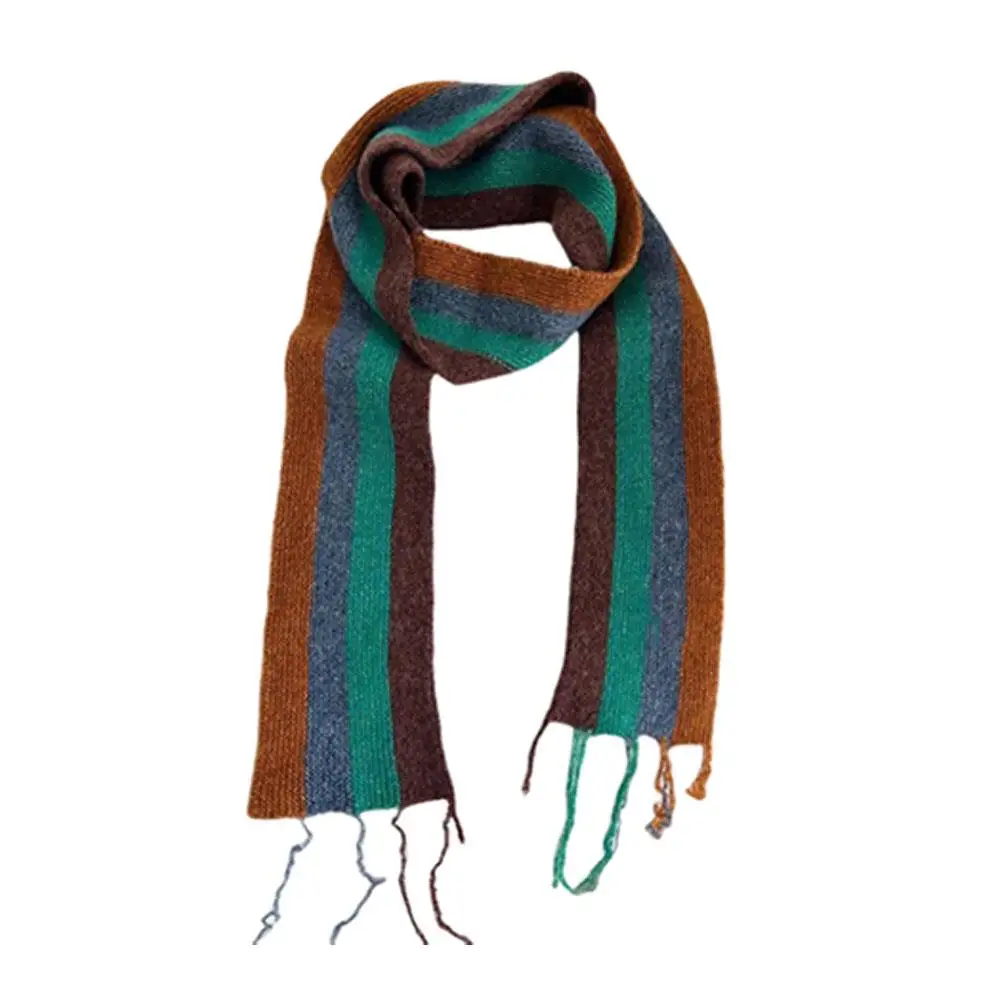 Вязаный шарф с блоком, теплый дизайн по краям, утеплитель для шеи, узкая версия, полосатый цвет, модный корейский осенне-зимний длинный полосатый шарф
Вязаный шарф с блоком, теплый дизайн по краям, утеплитель для шеи, узкая версия, полосатый цвет, модный корейский осенне-зимний длинный полосатый шарф