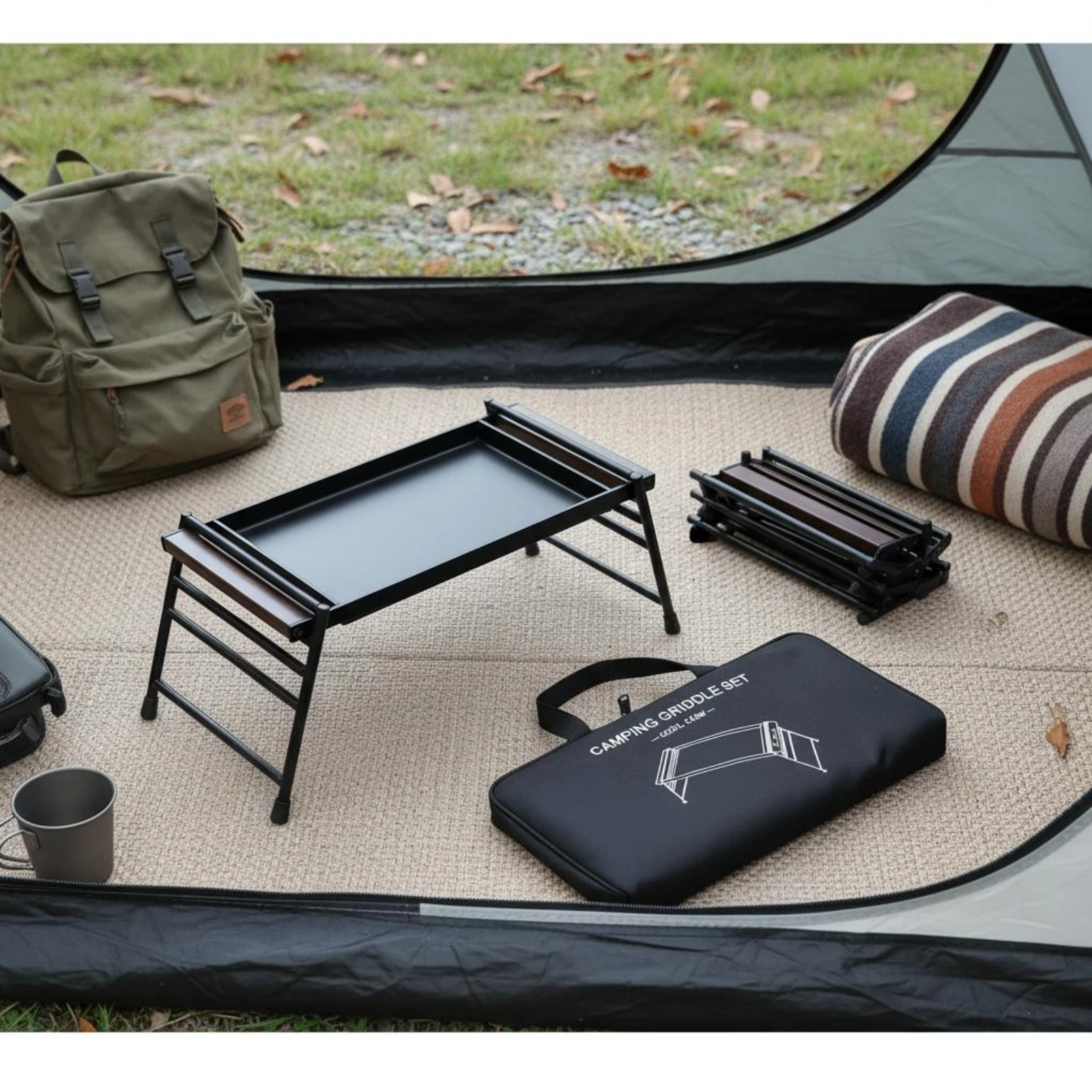 Camping Barbecue Plate Black Folding Grill Plate Portable Grill Pan Foldable Griddle Tray Heavy Duty for Picnics
Camping Barbecue Plate Black Folding Grill Plate Portable Grill Pan Foldable Griddle Tray Heavy Duty for Picnics