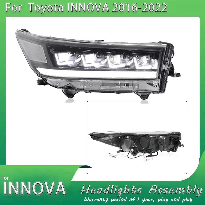 2PCS Styling Headlights for Toyota INNOVA 2016 2017 2018 2019 2020 -2022 LED Daytime Running Lights Running Streamer Turn Signal
2PCS Styling Headlights for Toyota INNOVA 2016 2017 2018 2019 2020 -2022 LED Daytime Running Lights Running Streamer Turn Signal