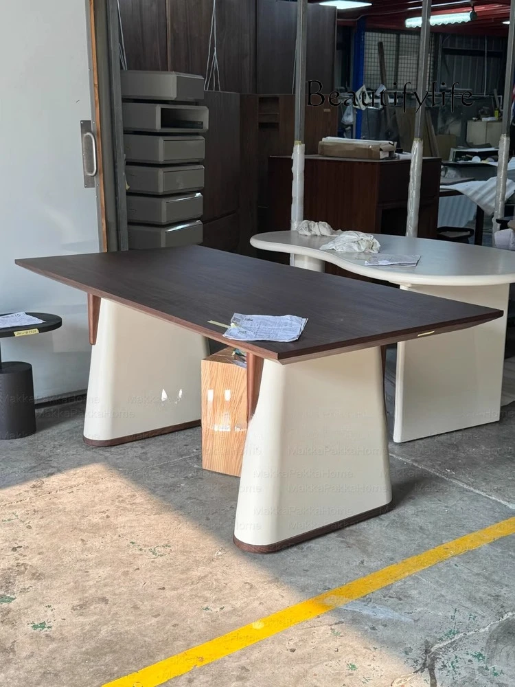 Medieval style solid wood dining table creative home retro style light luxury high sense rectangular dining table
Medieval style solid wood dining table creative home retro style light luxury high sense rectangular dining table