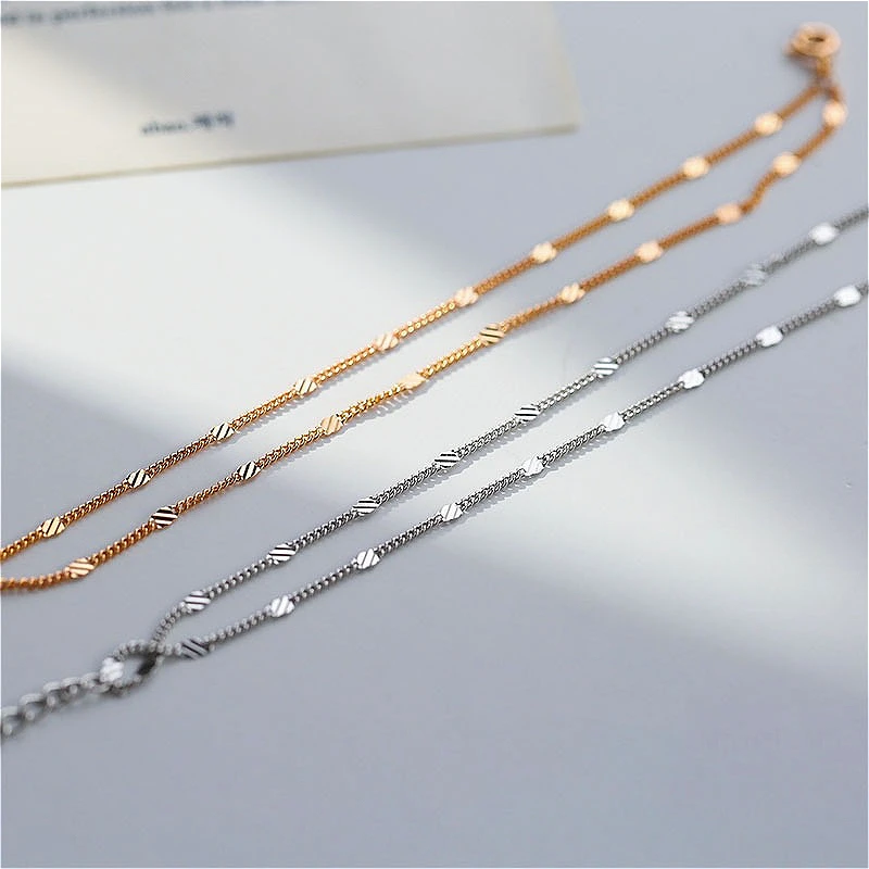 Summer Minimalist S925 Sterling Silver Anklet Elegant Niche Plain Foot Chain 2026 New Luxury Ankle Jewelry for Women Party Gift
Summer Minimalist S925 Sterling Silver Anklet Elegant Niche Plain Foot Chain 2026 New Luxury Ankle Jewelry for Women Party Gift