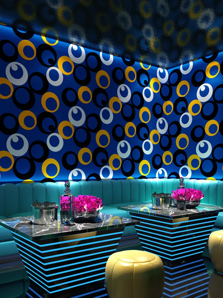 Modern 3D Circle Wall Decor Paper Rolls Blue Waterproof PVC Background Wallpaper for Hotel KTV Background Bar Papel De Parede
Modern 3D Circle Wall Decor Paper Rolls Blue Waterproof PVC Background Wallpaper for Hotel KTV Background Bar Papel De Parede