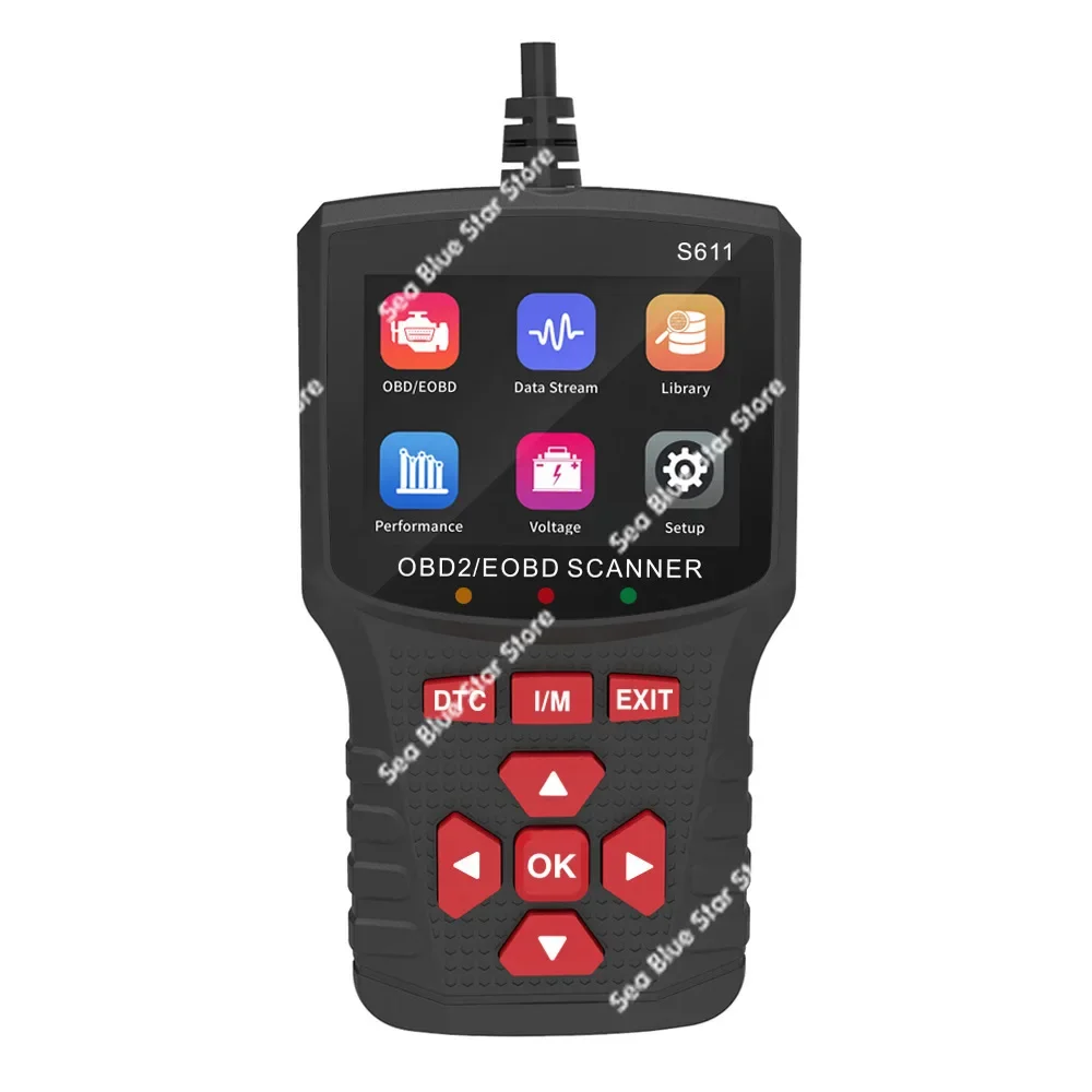 S611 Диагностический прибор Тестер напряжения аккумулятора OBDII Автомобильный сканер неисправностей двигателя автомобиля
S611 Диагностический прибор Тестер напряжения аккумулятора OBDII Автомобильный сканер неисправностей двигателя автомобиля