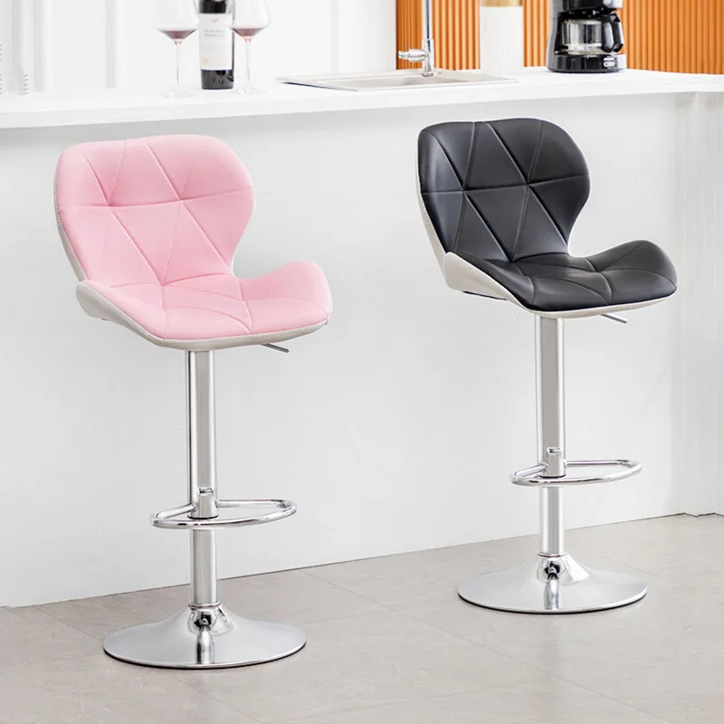 Modern simple pu leather dining bar chair counter height bar stool chair with thick cushion
Modern simple pu leather dining bar chair counter height bar stool chair with thick cushion