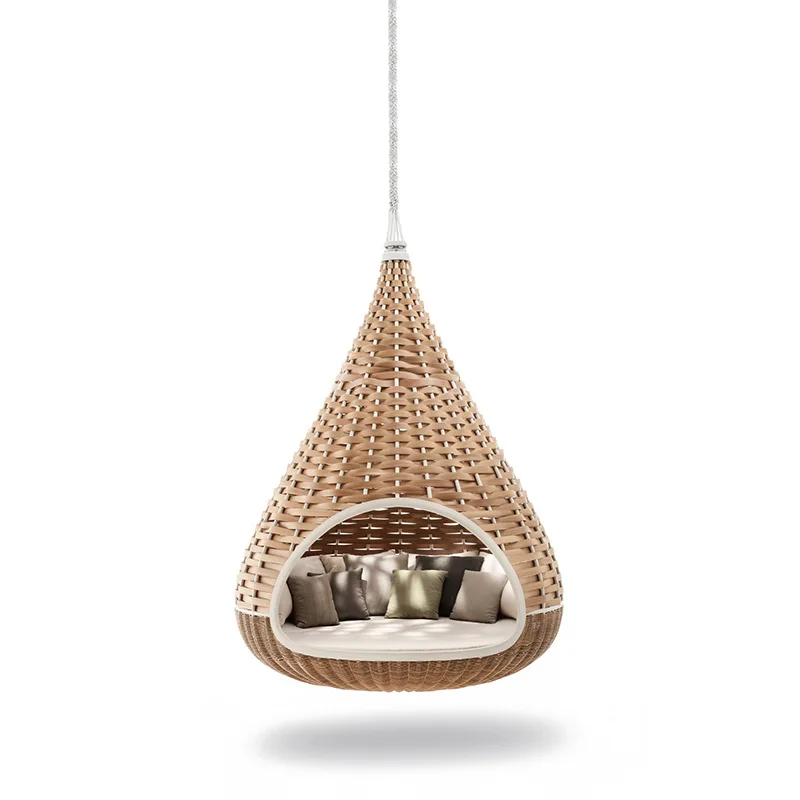 Outdoor rattan hanging chair, swing pastoral floor hanging basket rattan chair romantic seaside courtyard leisure hammock
Outdoor rattan hanging chair, swing pastoral floor hanging basket rattan chair romantic seaside courtyard leisure hammock