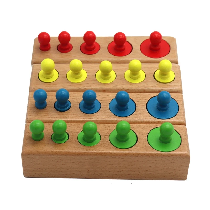 Montessori Cylinder Socket Puzzles Baby Development Practice And Senses Preschool Educational Wooden Toys For Children
Montessori Cylinder Socket Puzzles Baby Development Practice And Senses Preschool Educational Wooden Toys For Children