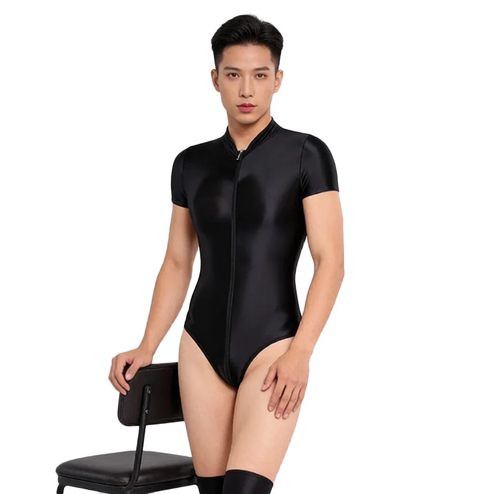 Women Stain Smooth Bodysuit One Pieces Thong Two Way Zipper Open Crotch Elastic Tights Oil Shiny Yoga Shaping Maid Leotard
Women Stain Smooth Bodysuit One Pieces Thong Two Way Zipper Open Crotch Elastic Tights Oil Shiny Yoga Shaping Maid Leotard