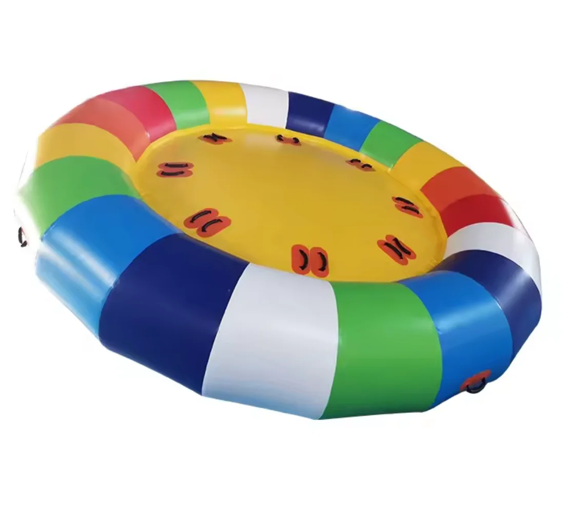 Commercial Use Inflatable Spinning UFO Towable Tube for Water Entertainment Inflatable Water Rotating Disco Boat
Commercial Use Inflatable Spinning UFO Towable Tube for Water Entertainment Inflatable Water Rotating Disco Boat