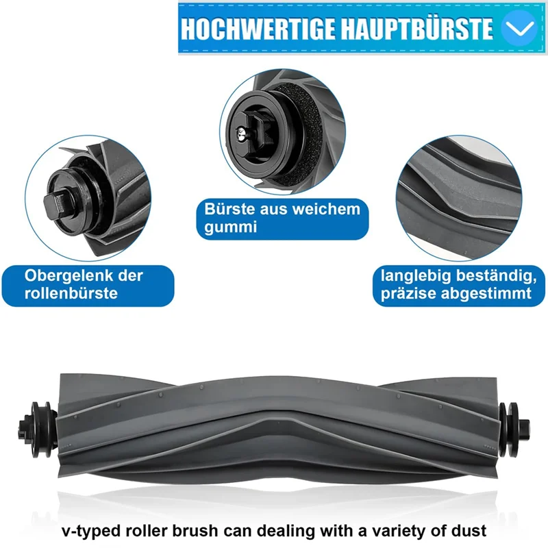 A24F-Accessories Kit Replacement For Dreame L20 Ultra / X20 Pro / X20 Pro Plus Robot Parts,Main Brush Dust Bags, Hepa Filters
A24F-Accessories Kit Replacement For Dreame L20 Ultra / X20 Pro / X20 Pro Plus Robot Parts,Main Brush Dust Bags, Hepa Filters