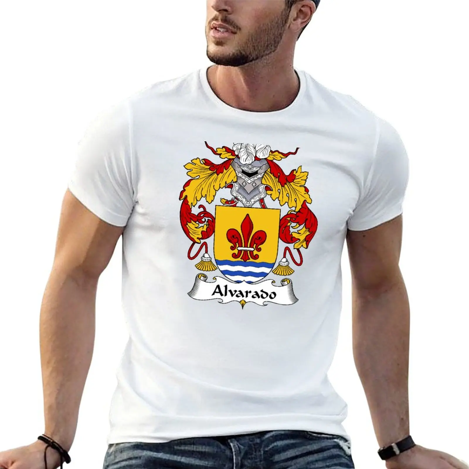 Alvarado Coat of Arms/Family Crest T-Shirt man t shirt heavy cotton man graphic t shirt printed t shirts for man T-shirt
Alvarado Coat of Arms/Family Crest T-Shirt man t shirt heavy cotton man graphic t shirt printed t shirts for man T-shirt