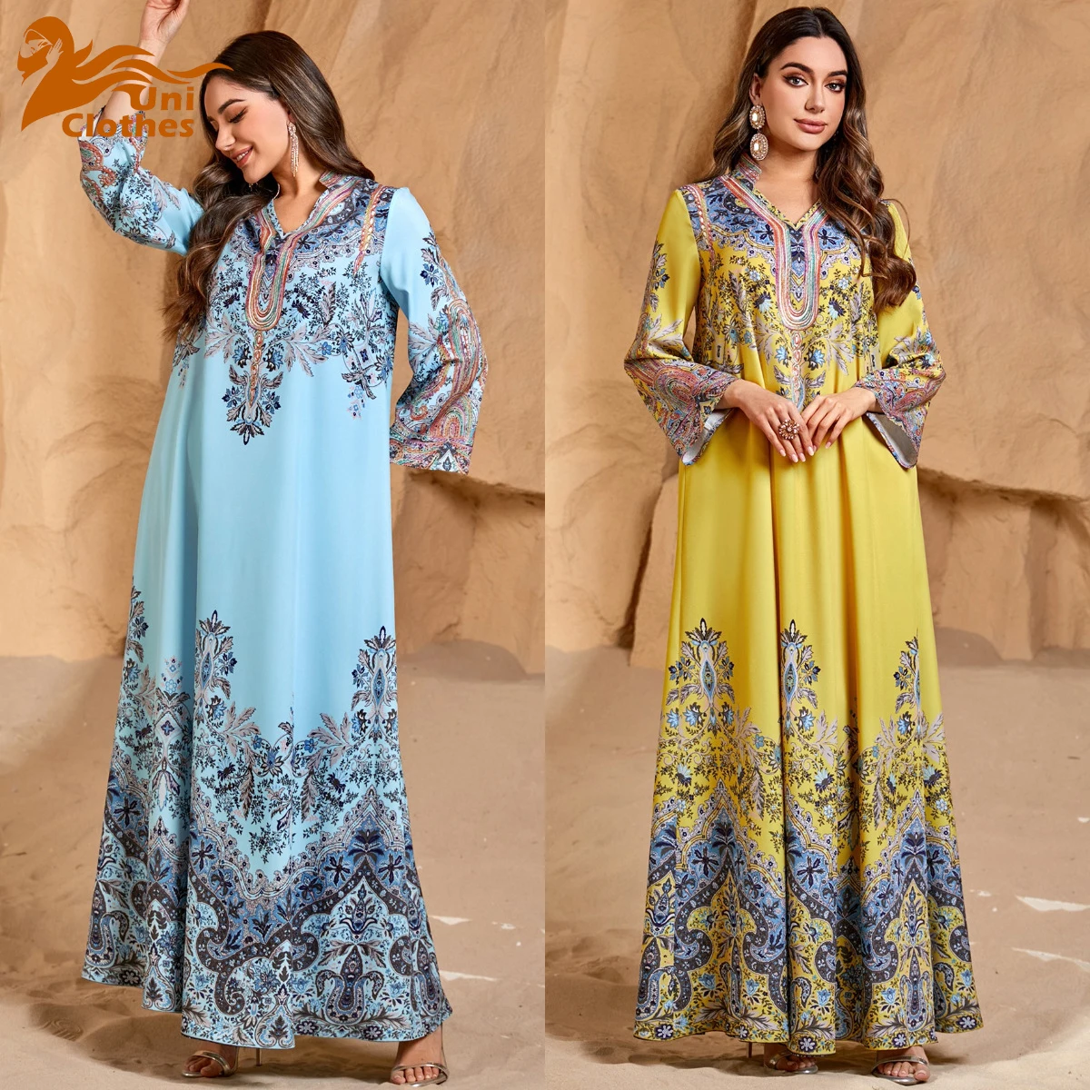 UNI Eid Muslim Abaya Dress for Women Party Dresses Print Vestidos Largos Arab Robe Jalabiya Ramadan Dubai Abayas Kaftan
UNI Eid Muslim Abaya Dress for Women Party Dresses Print Vestidos Largos Arab Robe Jalabiya Ramadan Dubai Abayas Kaftan