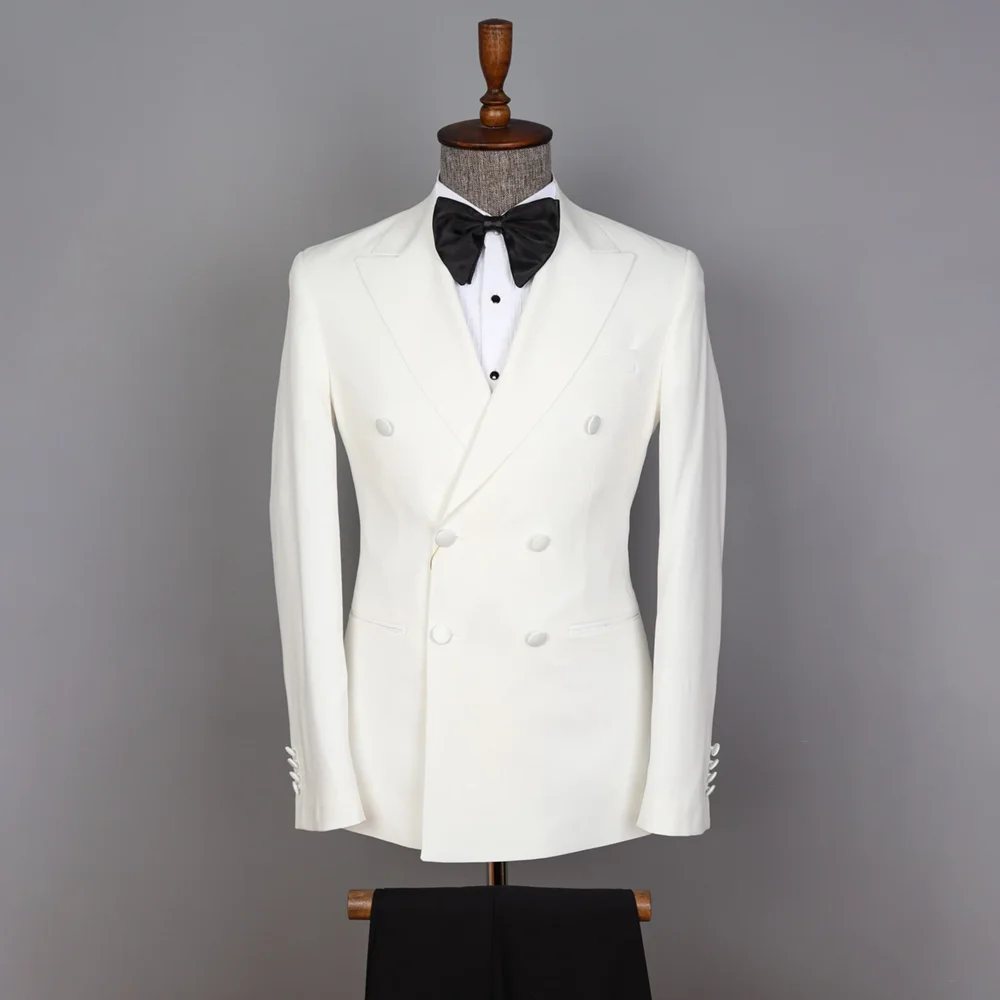 Chic Double Breasted Peak Lapel Men Suits 2 Piece (Blazer+Pants) Elegant Wedding Party Tuxedo Fashion Casual Daily Male Suit
Chic Double Breasted Peak Lapel Men Suits 2 Piece (Blazer+Pants) Elegant Wedding Party Tuxedo Fashion Casual Daily Male Suit