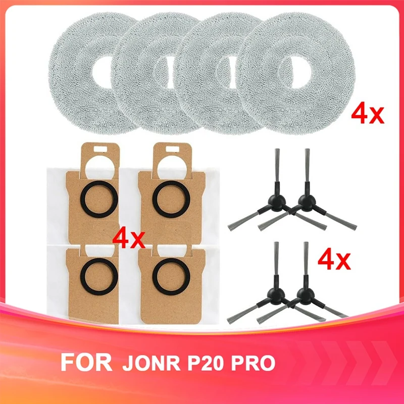 ABKJ-Сменный комплект аксессуаров для робота-пылесоса JONR P20 PRO — салфетки, мешки для пыли, боковые щетки
ABKJ-Сменный комплект аксессуаров для робота-пылесоса JONR P20 PRO — салфетки, мешки для пыли, боковые щетки
