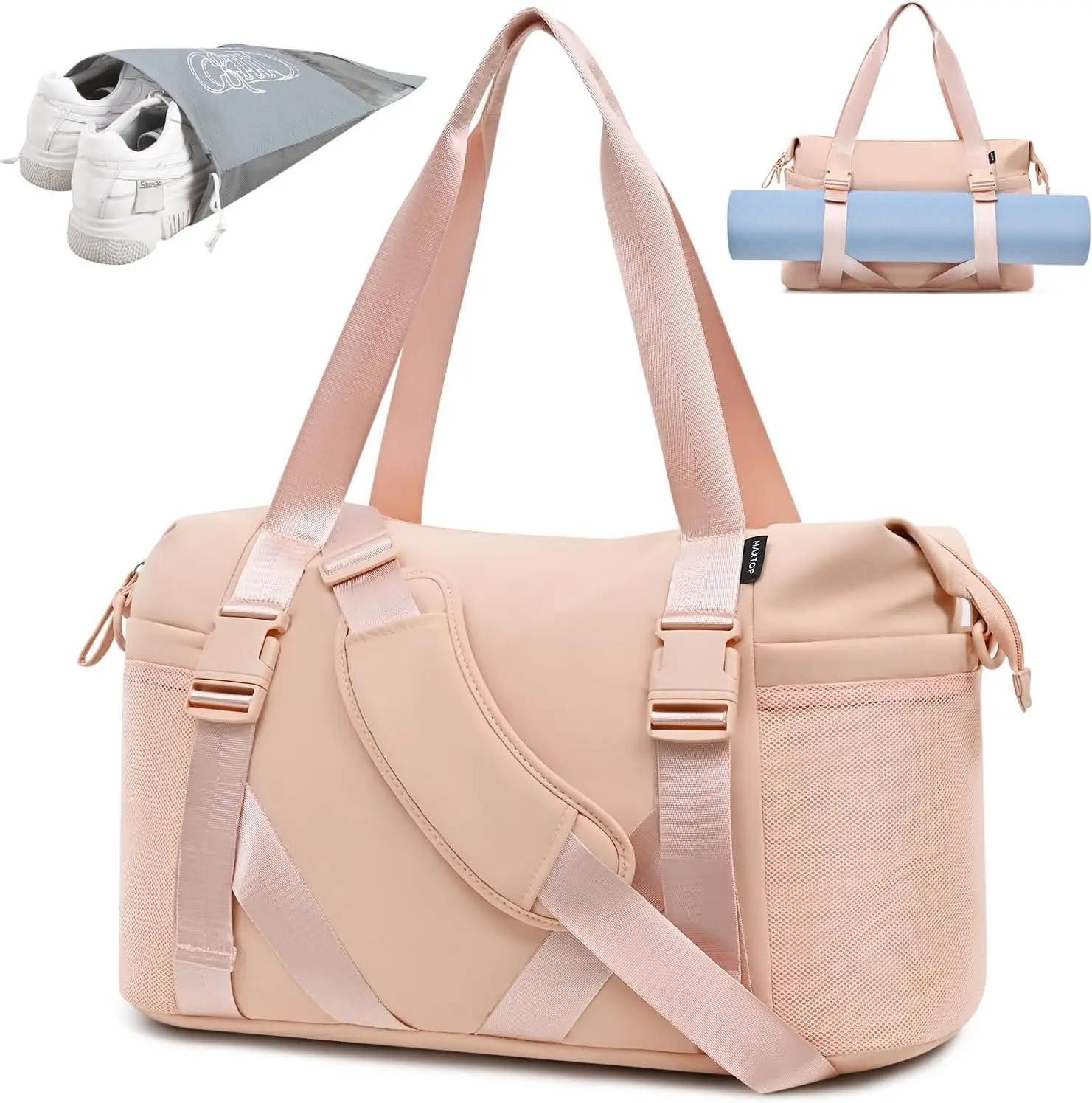 Women's Gym Yoga Duffle Bag with Shoe Compartment, Multi-Purpose Travel Bag for Work and Sports
Women's Gym Yoga Duffle Bag with Shoe Compartment, Multi-Purpose Travel Bag for Work and Sports