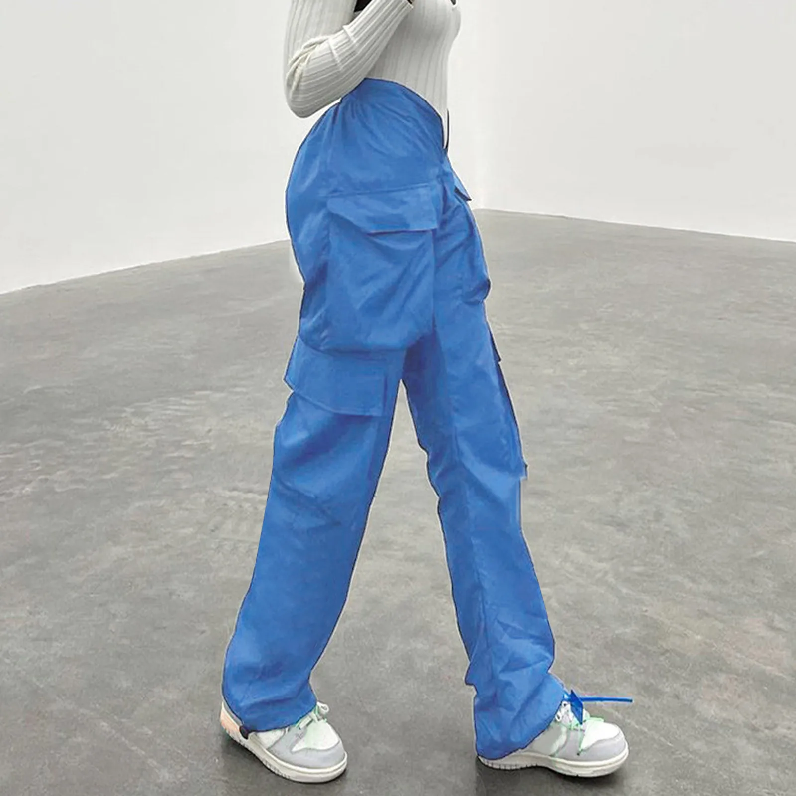 Women High Waist Solid Color Loose Straight Wide Leg Pants Fashion Oversized Vintage Y2K Multi Pocket Cargo Pants Baggy Pants
Women High Waist Solid Color Loose Straight Wide Leg Pants Fashion Oversized Vintage Y2K Multi Pocket Cargo Pants Baggy Pants