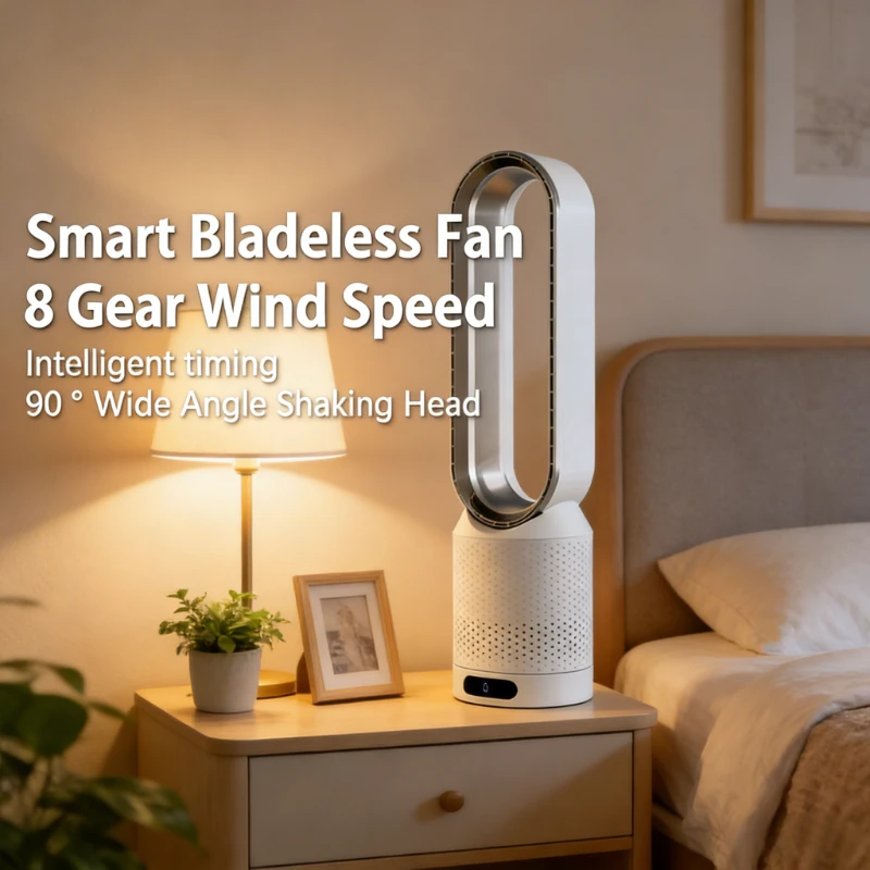 2026 New Bladeless Fan, Negative Ion Silent and Safe Desktop Flexible Wind Fan with Remote Control
2026 New Bladeless Fan, Negative Ion Silent and Safe Desktop Flexible Wind Fan with Remote Control