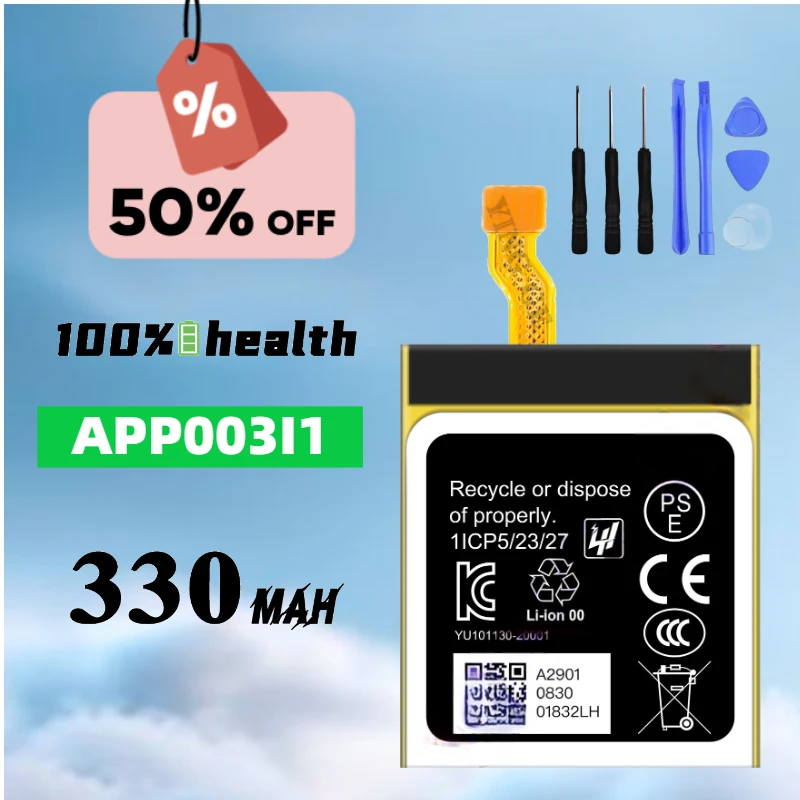 For Apack APP00311 330mAh Watch Battery Brand New Long-life Battery Board High-quality Rechargeable Lithium Battery
For Apack APP00311 330mAh Watch Battery Brand New Long-life Battery Board High-quality Rechargeable Lithium Battery