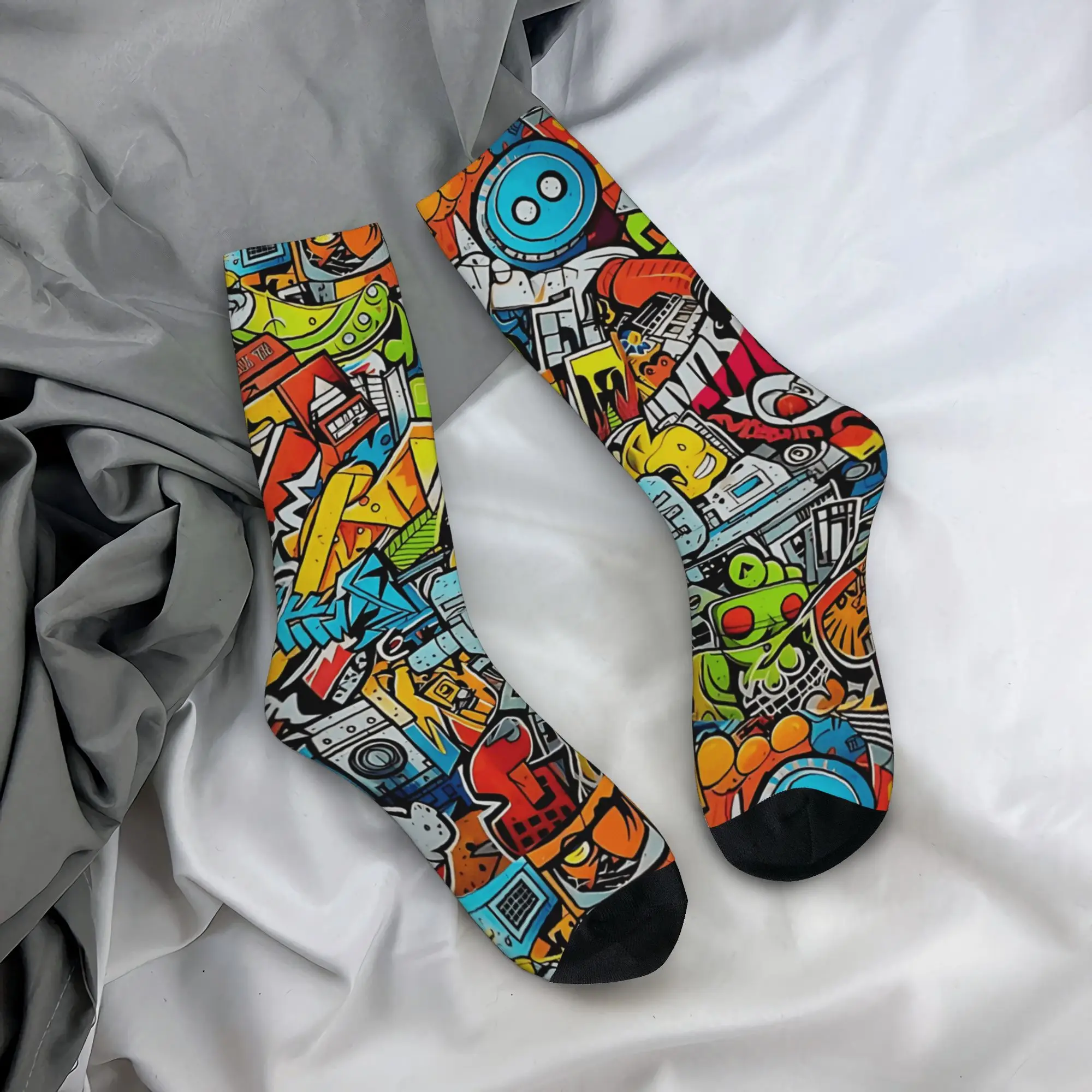 Men's Socks Cartoon Cute Doodle Stockings Anti Bacterial Medium Soft Socks Winter Fashion Design Outdoor Sports Socks
Men's Socks Cartoon Cute Doodle Stockings Anti Bacterial Medium Soft Socks Winter Fashion Design Outdoor Sports Socks