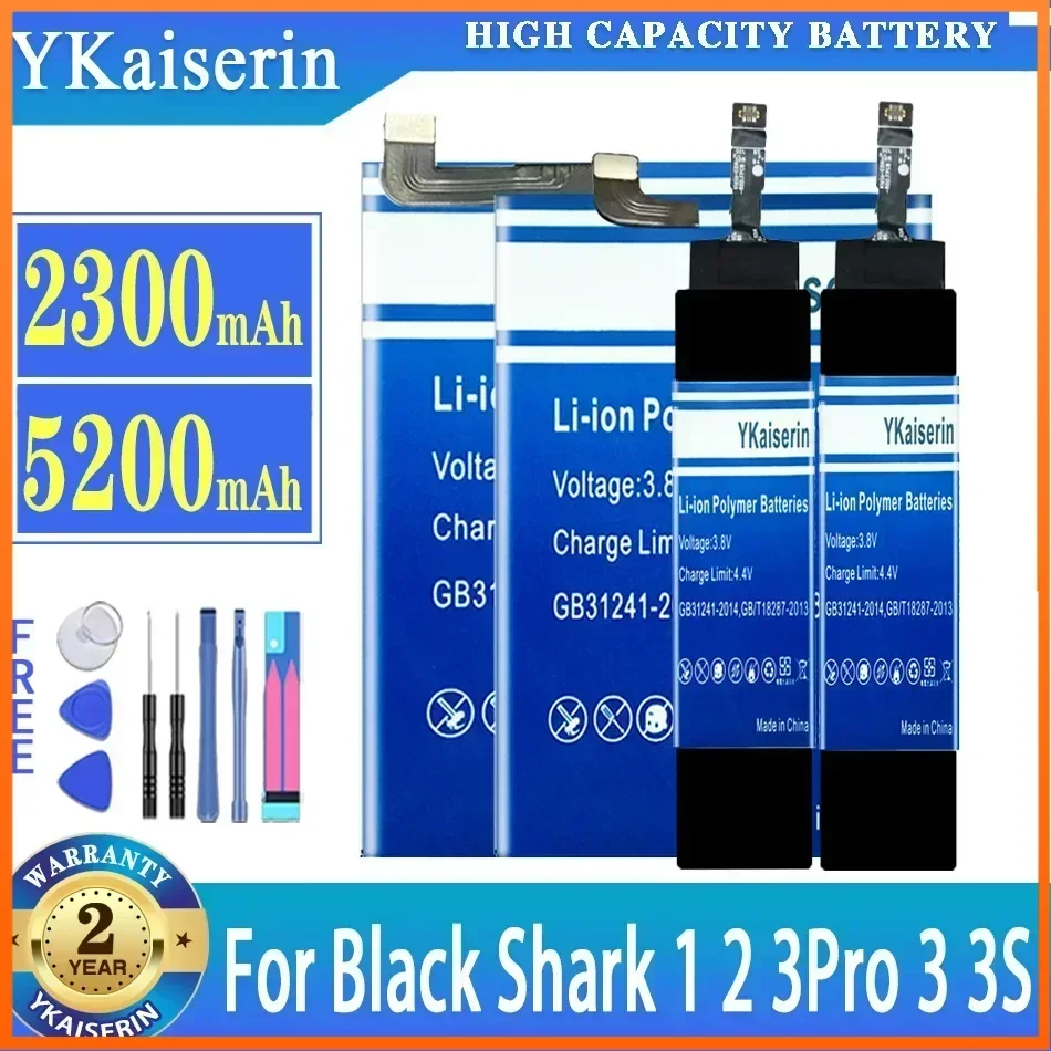 YKaiserin Battery For Xiaomi Black Shark 1 2 3 Pro 3Pro 3 3S Shark1 Shark2 Shark3Pro Shark3 Shark3S Mobile Phone Batterij
YKaiserin Battery For Xiaomi Black Shark 1 2 3 Pro 3Pro 3 3S Shark1 Shark2 Shark3Pro Shark3 Shark3S Mobile Phone Batterij
