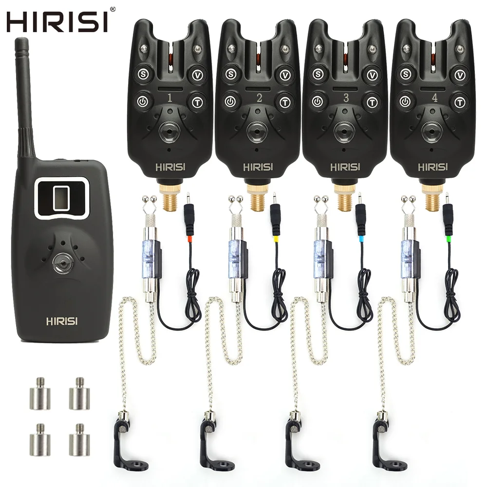 Wireless Fishing Bite Alarm 1+4 Set with 4pcs illuminated Swinger in EVA Case for Carp Fishing B1203S
Wireless Fishing Bite Alarm 1+4 Set with 4pcs illuminated Swinger in EVA Case for Carp Fishing B1203S
