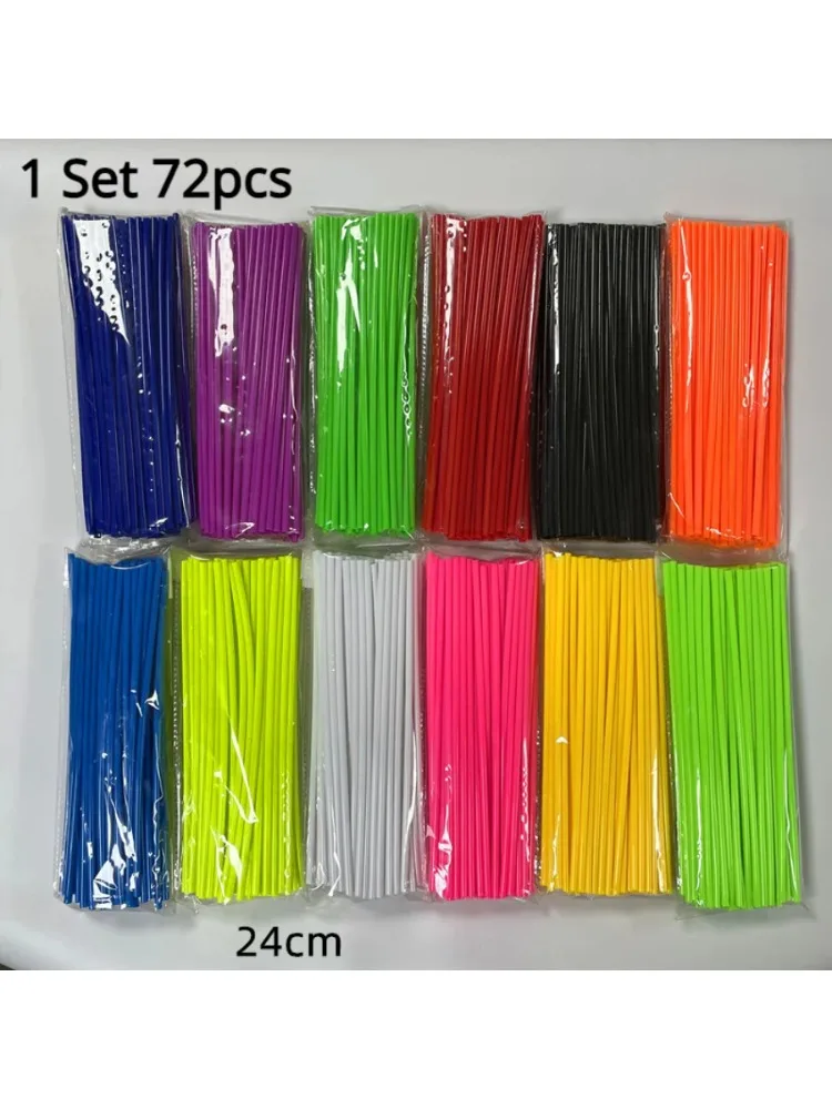 1 Set 72 pcs 24cm Motorcycle Spoke Decoration Universal For Surron LONVIN VOGE KOVE ZONTES ITALIKA QJMOTOR KAWASAKI SUZUKI HONDA
1 Set 72 pcs 24cm Motorcycle Spoke Decoration Universal For Surron LONVIN VOGE KOVE ZONTES ITALIKA QJMOTOR KAWASAKI SUZUKI HONDA