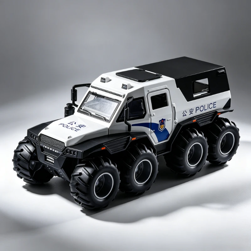 1:32 Conqueror8X8police car version alloy car model pull back sound and light simulation off-road store display boutique display
1:32 Conqueror8X8police car version alloy car model pull back sound and light simulation off-road store display boutique display