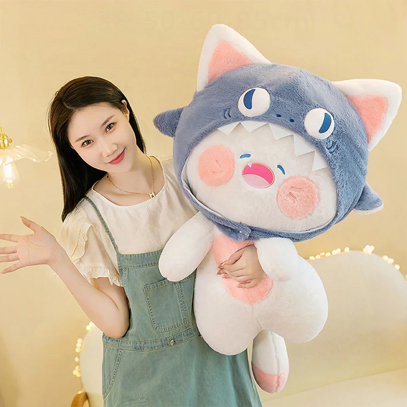 Кавайная акула, кошка, плюшевая игрушка, милая мягкая кукла для детей, подарок на день рождения, Рождество, очаровательный детский подарок в стиле аниме, мягкая игрушка
Кавайная акула, кошка, плюшевая игрушка, милая мягкая кукла для детей, подарок на день рождения, Рождество, очаровательный детский подарок в стиле аниме, мягкая игрушка