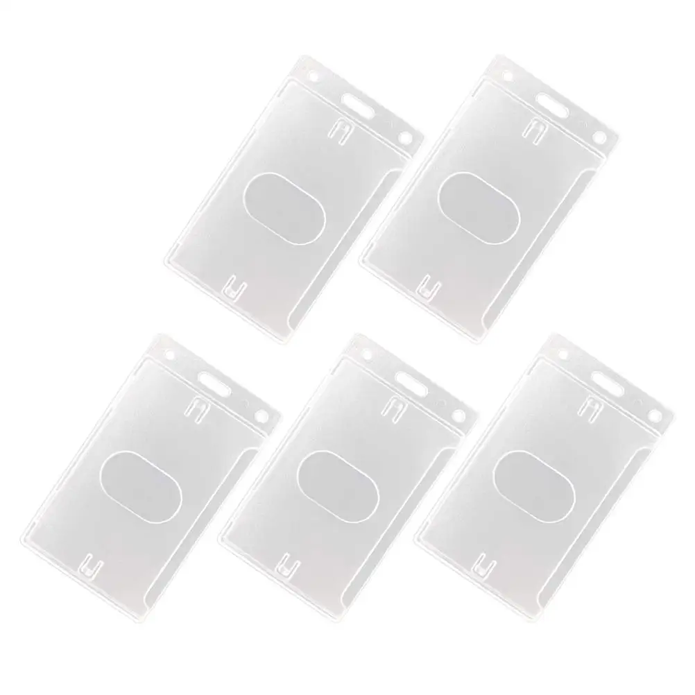 Transparent Card Holder 5 Pcs Hard Plastic ID Badge Student Display Business Clear Rigid Slot Lanyard Storage Protector
Transparent Card Holder 5 Pcs Hard Plastic ID Badge Student Display Business Clear Rigid Slot Lanyard Storage Protector