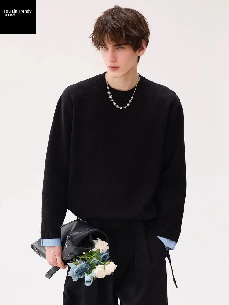 Мужской зимний вязаный свитер-базовый слой с начесом, высококачественный, комфортный, вязаный, с круглым вырезом, на флисовой подкладке
Мужской зимний вязаный свитер-базовый слой с начесом, высококачественный, комфортный, вязаный, с круглым вырезом, на флисовой подкладке