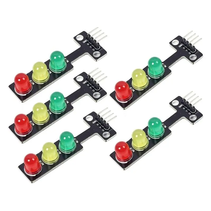 5PCS Mini Traffic Light LED DC 5V 5MM Display Module DIY Project Kit, Traffic System Model Traffic Light-PZZW
5PCS Mini Traffic Light LED DC 5V 5MM Display Module DIY Project Kit, Traffic System Model Traffic Light-PZZW
