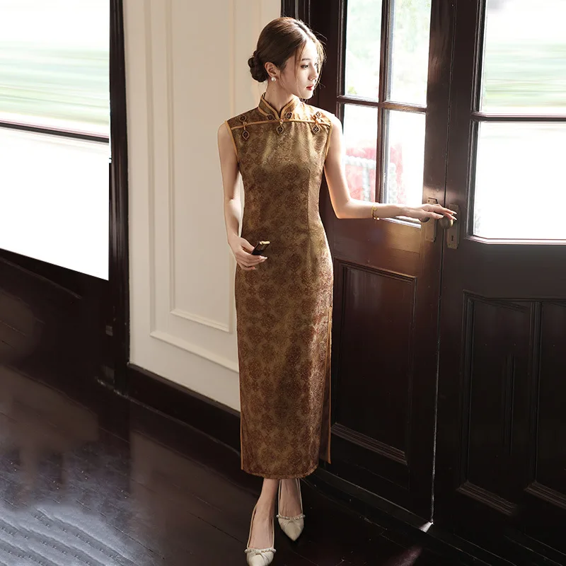 Cheongsam New Chinese Style 2025 New Improved Young Style Sleeveless Print Style Long Dress Summer Qipao
Cheongsam New Chinese Style 2025 New Improved Young Style Sleeveless Print Style Long Dress Summer Qipao