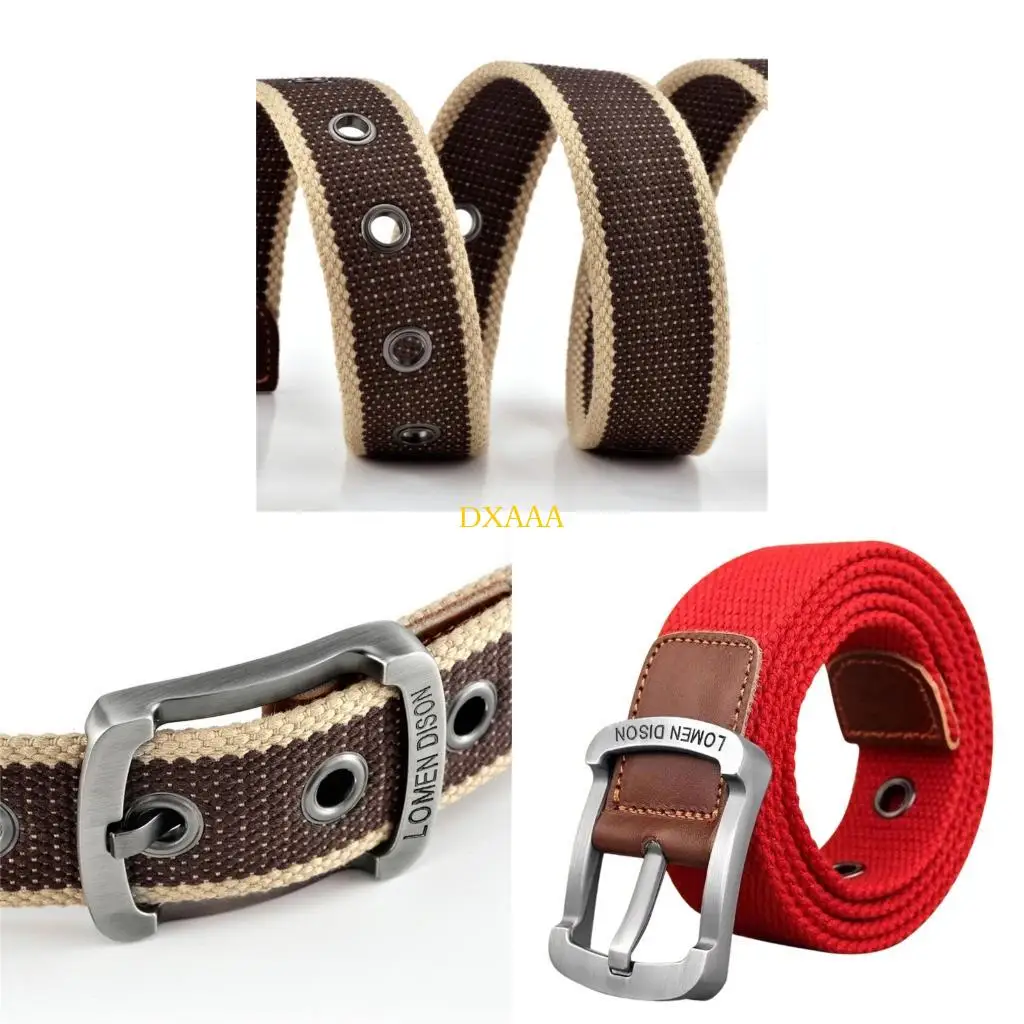 DXAA Canvas Waistband With Metal Pin Buckles Training Belt For Student Outdoor Enthusiasts And Casual Fashion Styling
DXAA Canvas Waistband With Metal Pin Buckles Training Belt For Student Outdoor Enthusiasts And Casual Fashion Styling