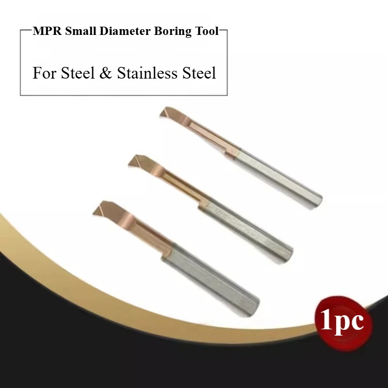 1pc MPR Small Bore Boring Bar CNC Lathe Mini Tool Holder Carbide Coated Turning Tool for Stainless Steel
1pc MPR Small Bore Boring Bar CNC Lathe Mini Tool Holder Carbide Coated Turning Tool for Stainless Steel